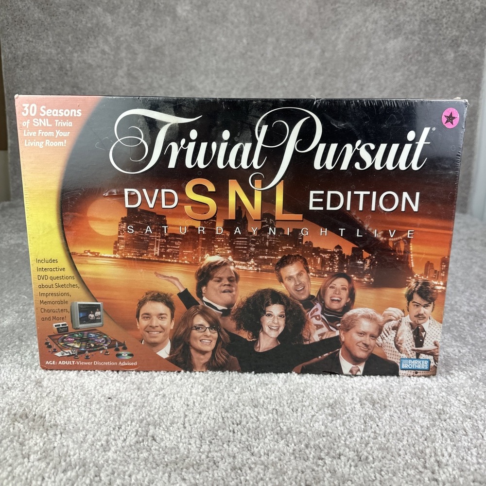 SNL Trivial Pursuit Board Game Saturday‎ Night Live Dvd Edition
